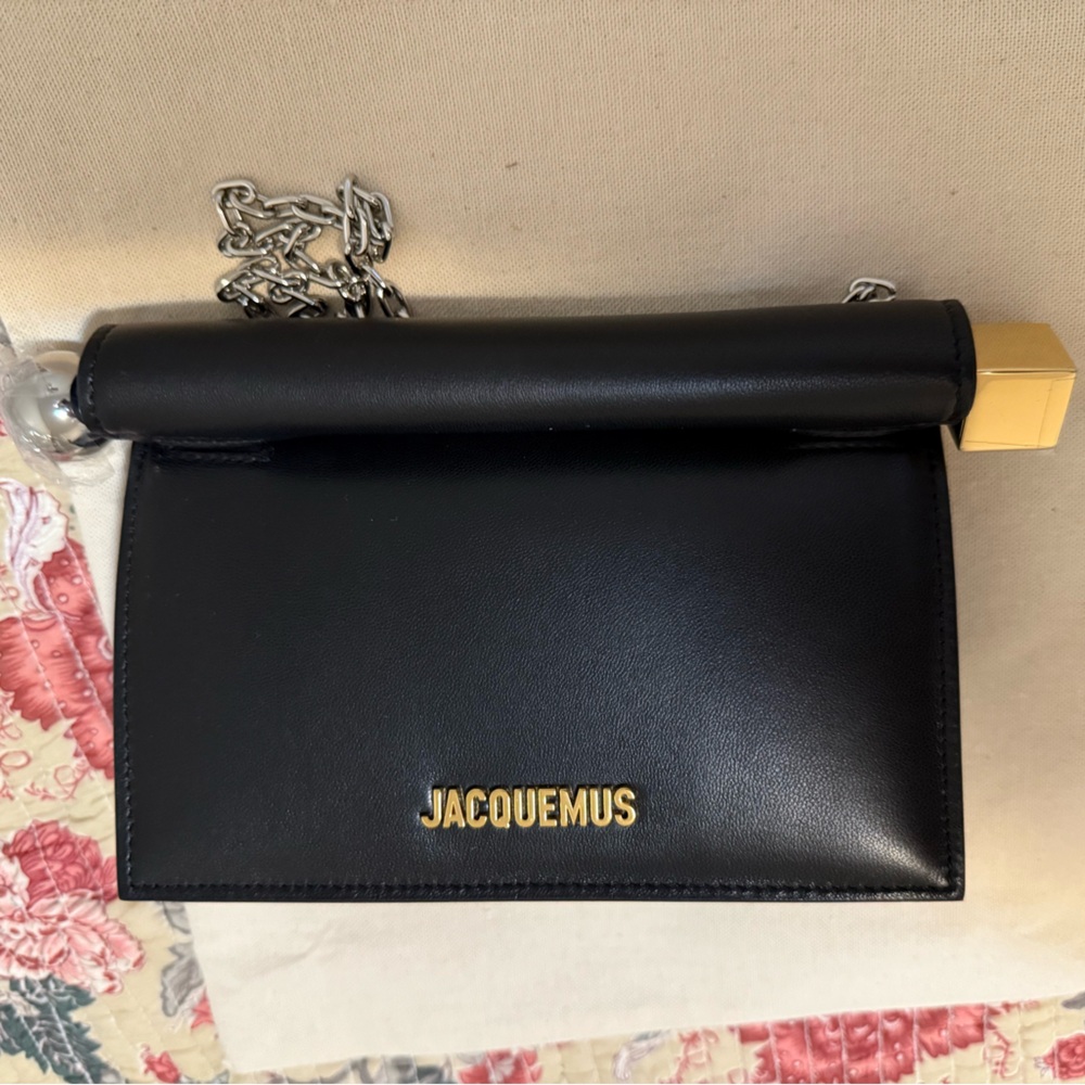 Jacquemus Black Small Rond Carré Clutch
